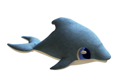 Dolphin PDF Plush Pattern + Resizing - Stuffed Dolphin Plush Sewing Pa