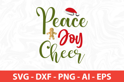 Peace Joy Cheer SVG