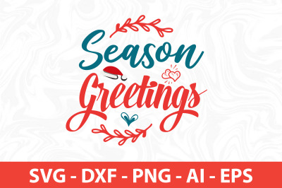 Season Greetings SVG