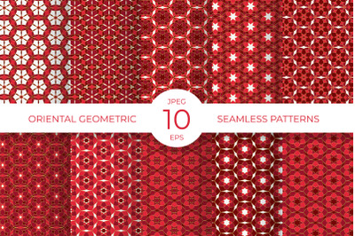 Oriental geometric seamless pattern