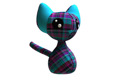 Cat PDF Plush Pattern + Resizing - Cat Easy Toy Sewing Pattern - Plush
