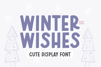 WINTER WISHES Bold Display Font