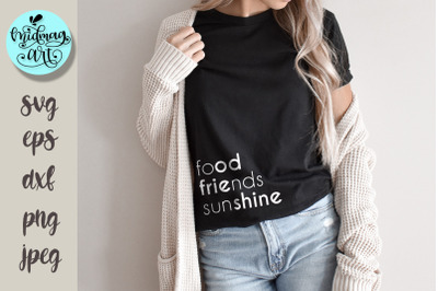 Food Friends sunshine svg, summer svg