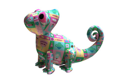 Chameleon PDF Plush Pattern + Resizing - Chameleon Easy Toy Sewing Pat
