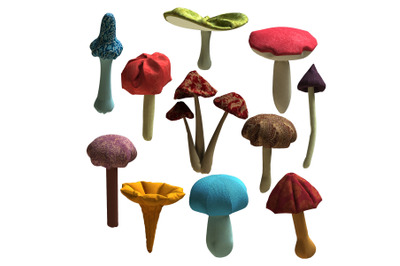 Mushroom PDF Plush Pattern + Resizing - Mushroom Easy Toy Sewing Patte