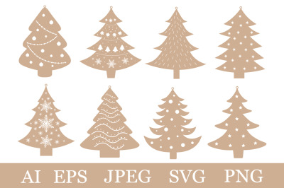 Christmas tree Gift Tags. Gift Tags SVG. Gift Tags ornament