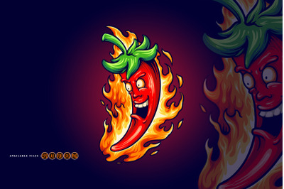 Fire Chili Logo food Restaurants