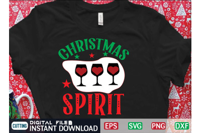 christmas spirit svg design