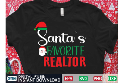 santas favorite realtor svg