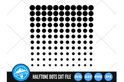 Halftone Dots Pattern SVG | Comic Dot Pattern Cut File