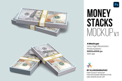 Money Stacks Mockups v.1 - 4 views
