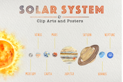 Solar System Clip Arts &amp; Posters