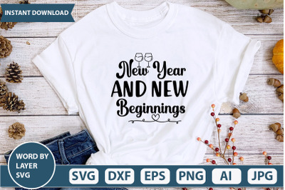 NEW YEAR AND NEW BEGINNINGS SVG CUT FILE