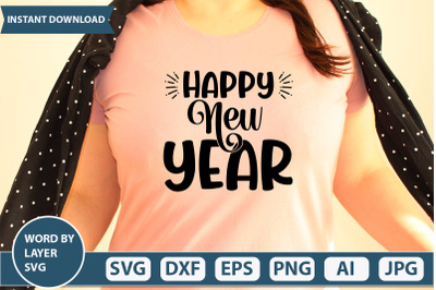 Happy New Year svg cut file