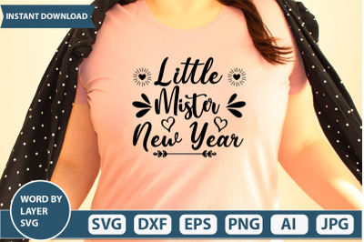 Little Mister New Year svg cut file