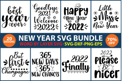 New Year SVG Bundle