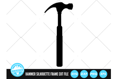 Hammer Silhouette SVG | Hammer Outline Cut File | Tool Clip Art