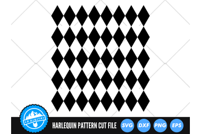 Harlequin Pattern SVG | Diamond Pattern Cut File