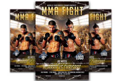 UFC - MMA Fighting Flyer Template #5