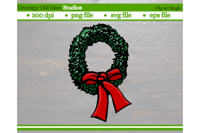 christmas wreath with red bow | christmas design