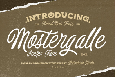 Mostergalle - Script Font