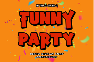 Funny Party - Retro Display Font