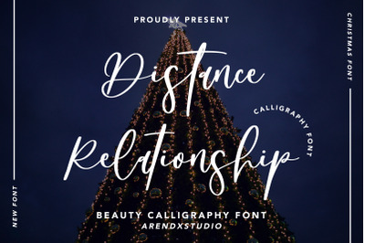 Distance Relationship - Beauty Calligraphy Font