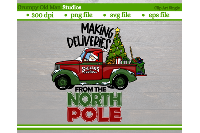 funny christmas ford truck with santa | christmas design
