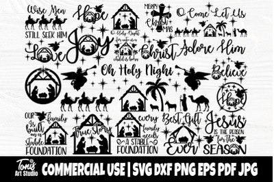 Nativity SVG Bundle&2C; Christmas Scene Svg Cut Files