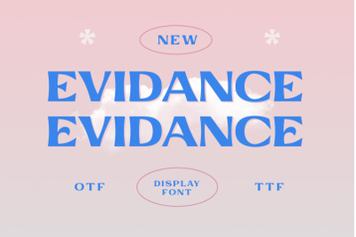 Evidance - Display Font