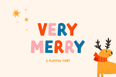 Very Merry | Playful font