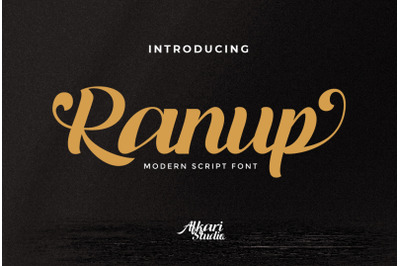 Ranup Modern Script Font