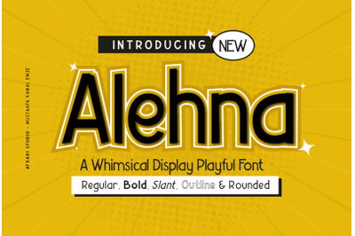 Alehna Display Playful Font