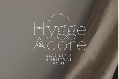 Hygge Adore - Christmas Serif Font