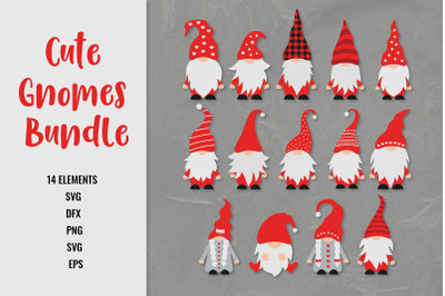 Christmas or Valentines Gnomes Bundle