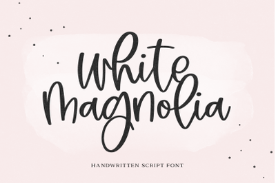 White Magnolia - Handwritten Script Font