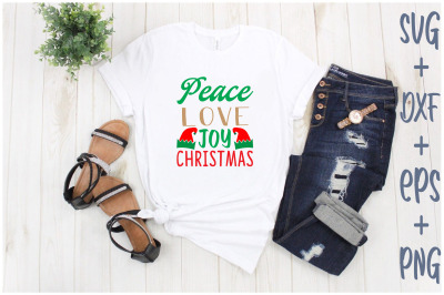Peace, love, joy, Christmas
