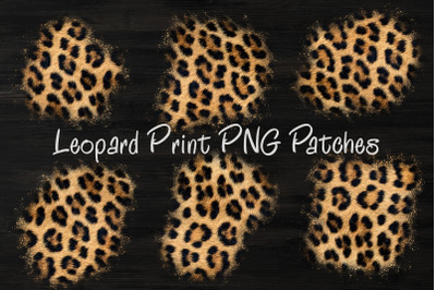 Distressed Leopard Print Patches