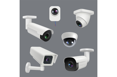 Cctv systems. Security cameras house electronic smart technologies dec