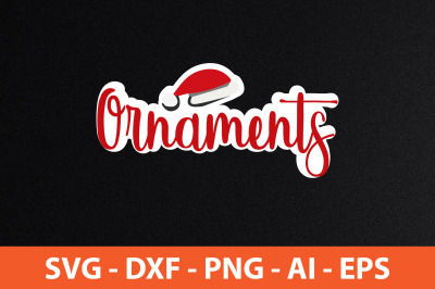 Ornaments svg cut file