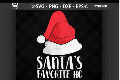 Funny Christmas Santa&#039;s Favorite Ho