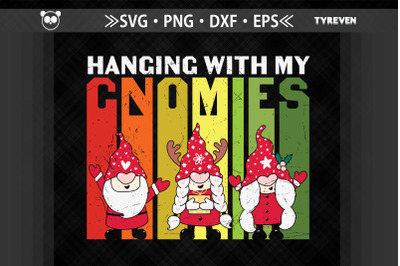 Christmas Funny Hanging With Gnomies