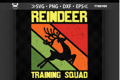 Christmas Funny Reindeer Training Squad