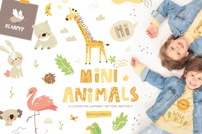 Minimalistic Baby Animals