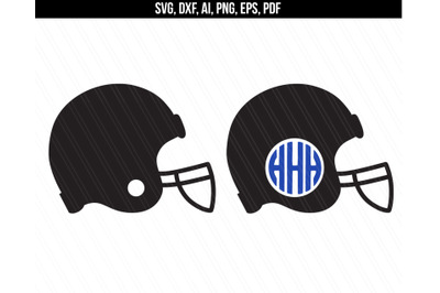 Football Helmet SVG, Football SVG, Helmet monogram SVG