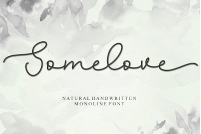Somelove - Handwritten Font