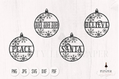 Christmas ornament svg, Snowflake ornament svg, Christmas svg