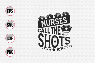 Nurse typographic slogan design vector.