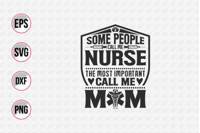 Nurse typographic slogan design vector.