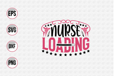 Nurse typographic slogan design vector.